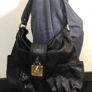 Michael Michael Kors Black Flap Over Shoulder Bag